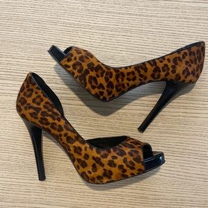 Bebe Cheetah Print Heels